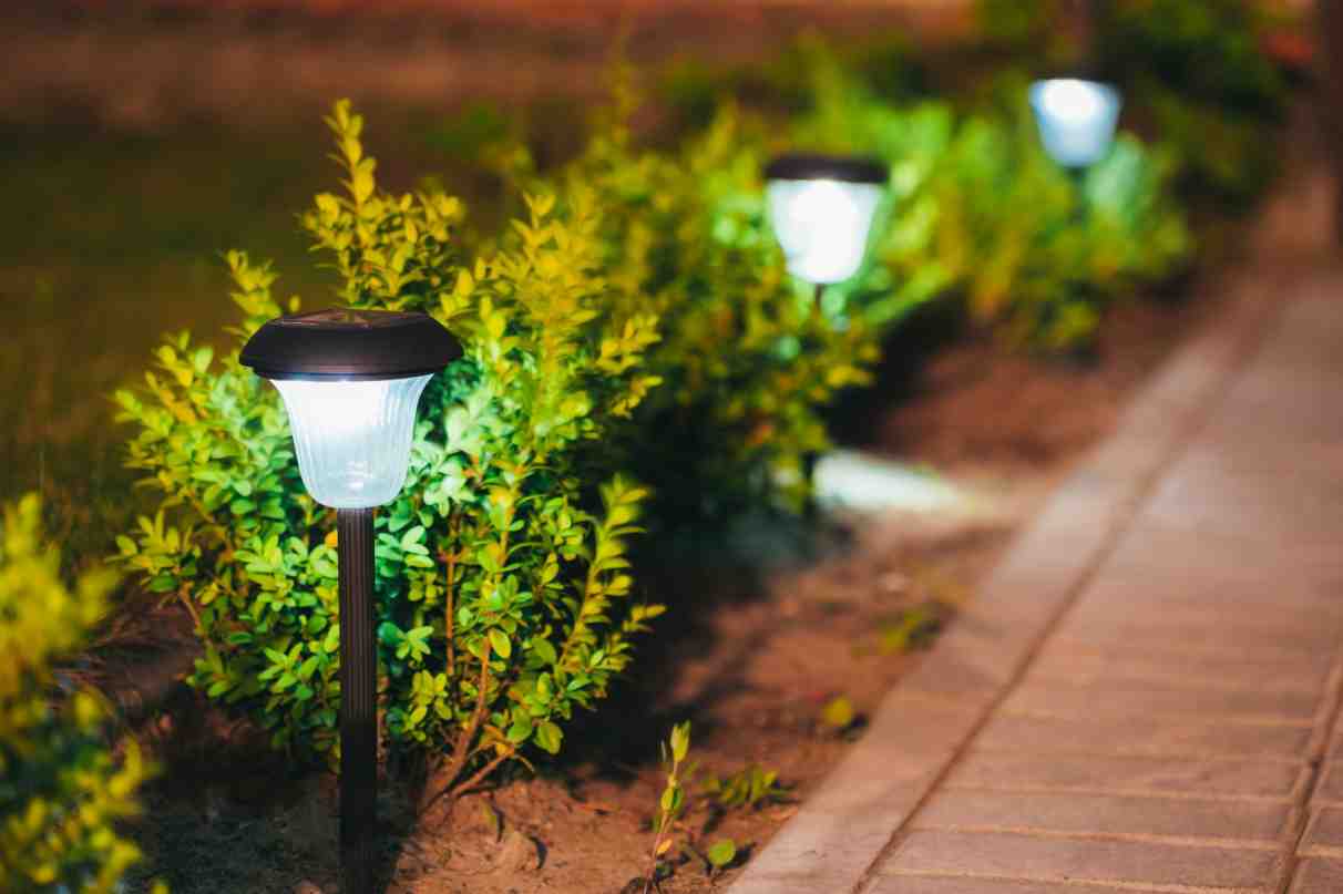 Powering garden lights